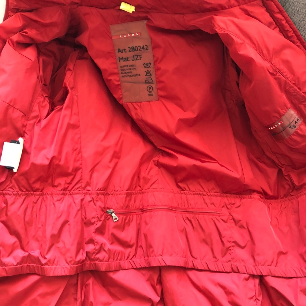 Prada Red Puffy Ski Jacket - Picture 5 of 8